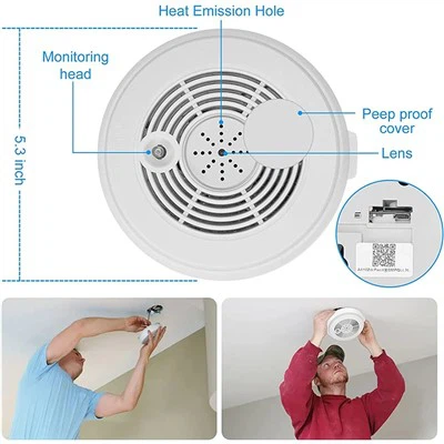 4k Hd Smoke Detector Nanny Camera